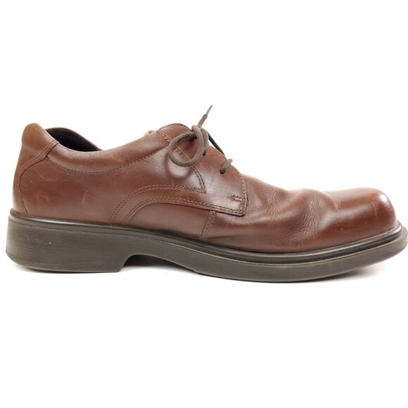 ECCO Soft Mens EU 46 / US 12-12.5 Leather Oxfords Lace Ups Casual Comfort Shoes